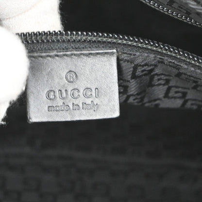 Gucci Vintage Hobo Canvas, Black, Canvas, Shoulder Bag