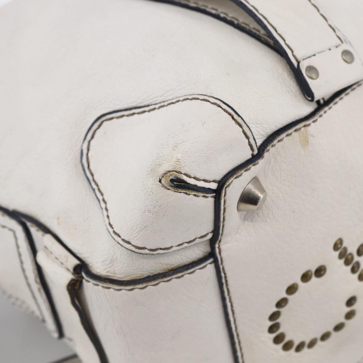 Chloe Handbag Leather, White, Leather, Handbag