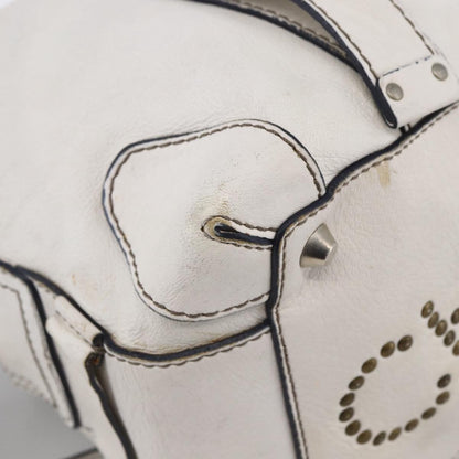 Chloe Handbag Leather, White, Leather, Handbag
