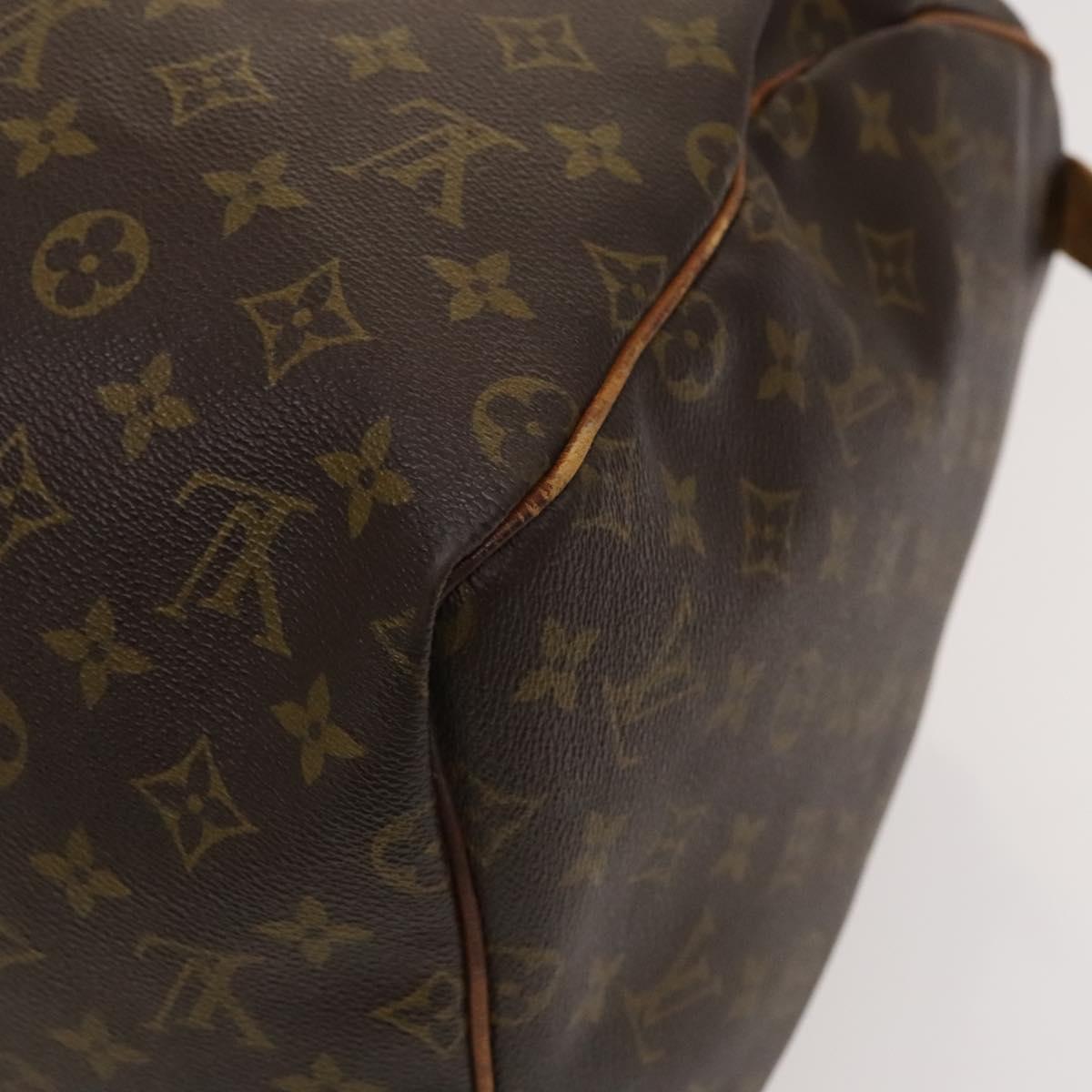 Louis Vuitton Keepall Bag Monogram Canvas, BROWN, CANVAS, Travel bag