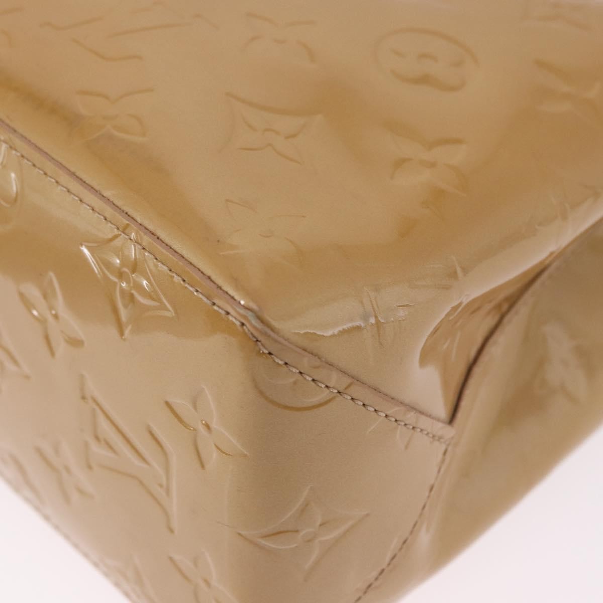Louis Vuitton Reade Monogram Vernis, Beige, Patent Leather, Handbag