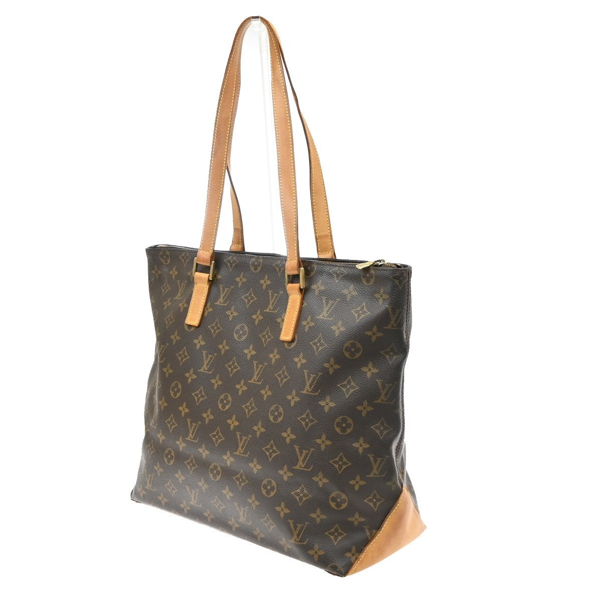 Louis Vuitton Cabas Mezzo Monogram Canvas, Brown, Canvas, Tote Bag