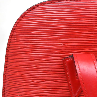 Louis Vuitton Lussac Epi Leather, Red, Leather, Handbag