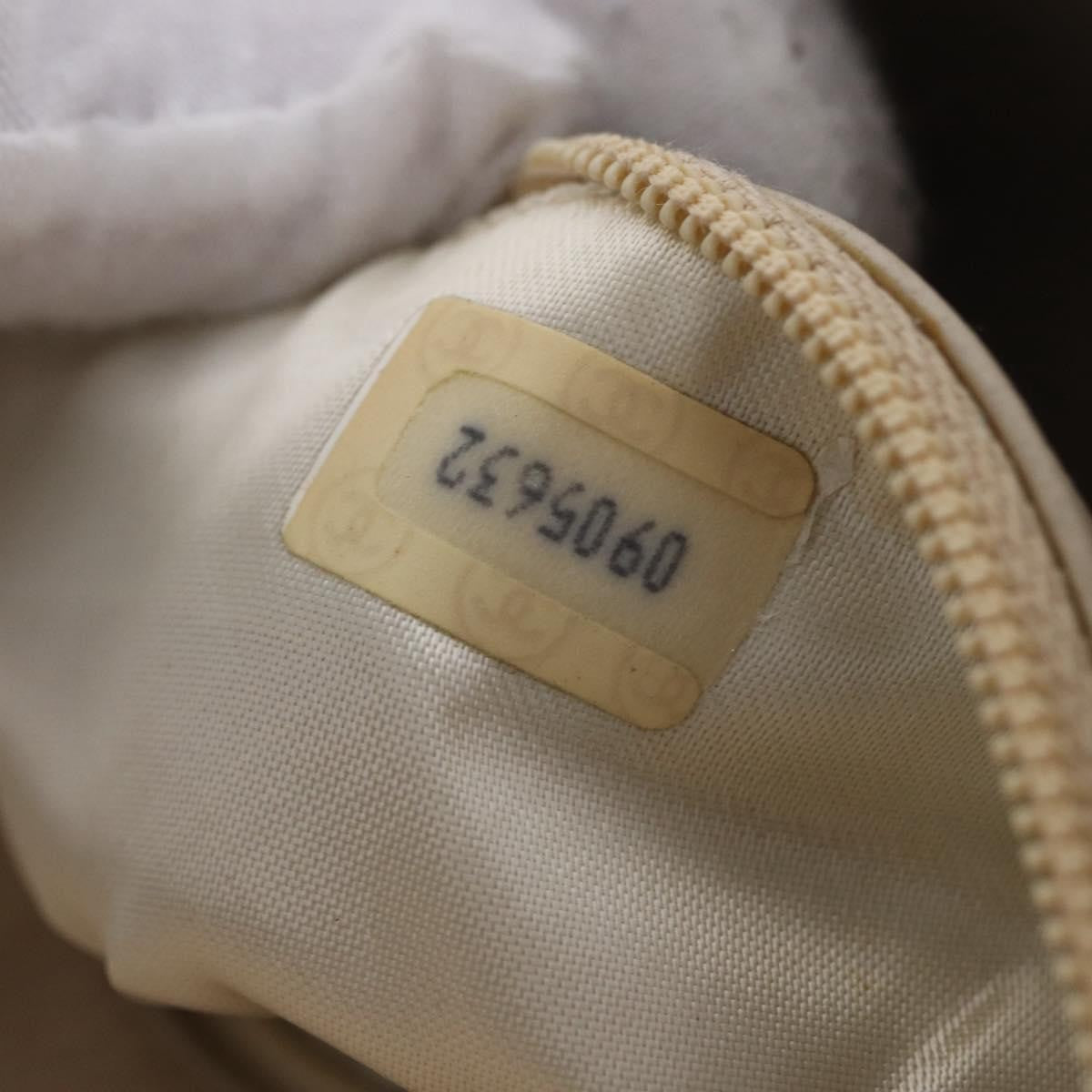 Chanel Vintage CC Stitch Flap Leather, Beige, Leather, Shoulder Bag