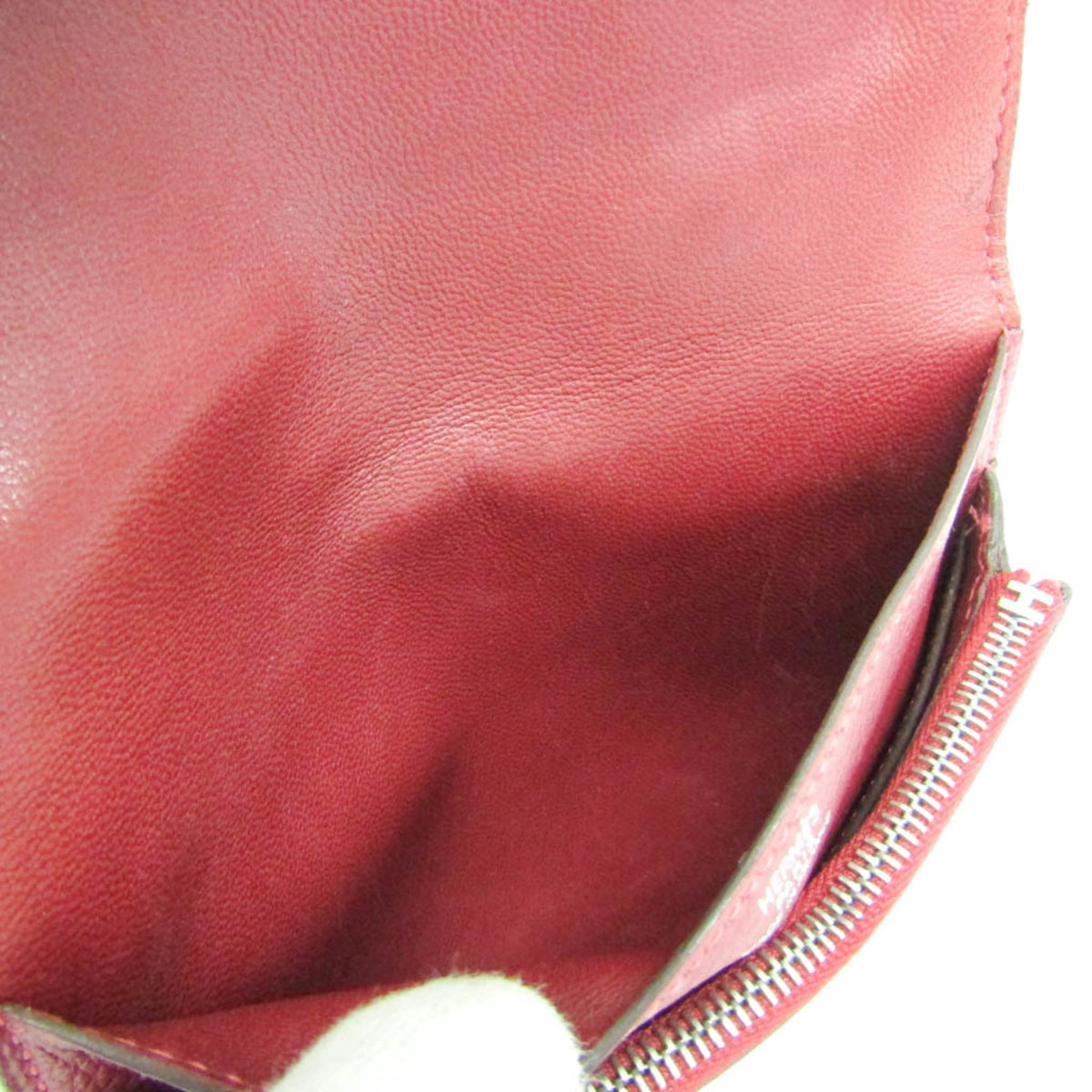 Hermes Dogon Compact Leather, Red, Leather, Wallet