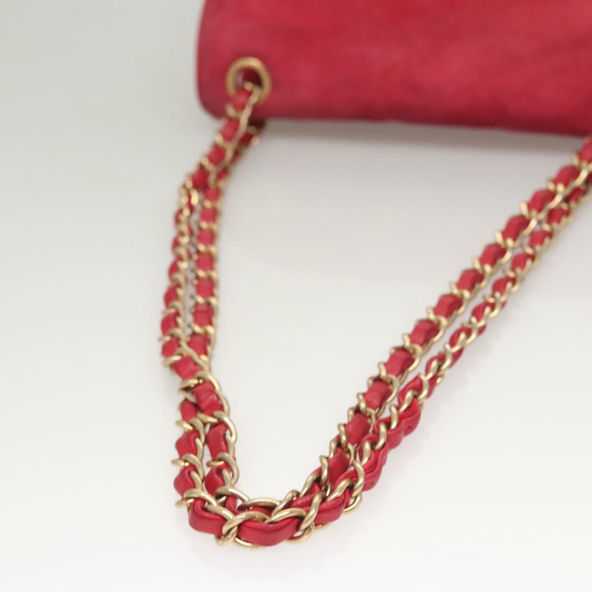 Chanel Pagoda Flap Bag Suede and Lambskin, PINK, SUEDE, Shoulder bag