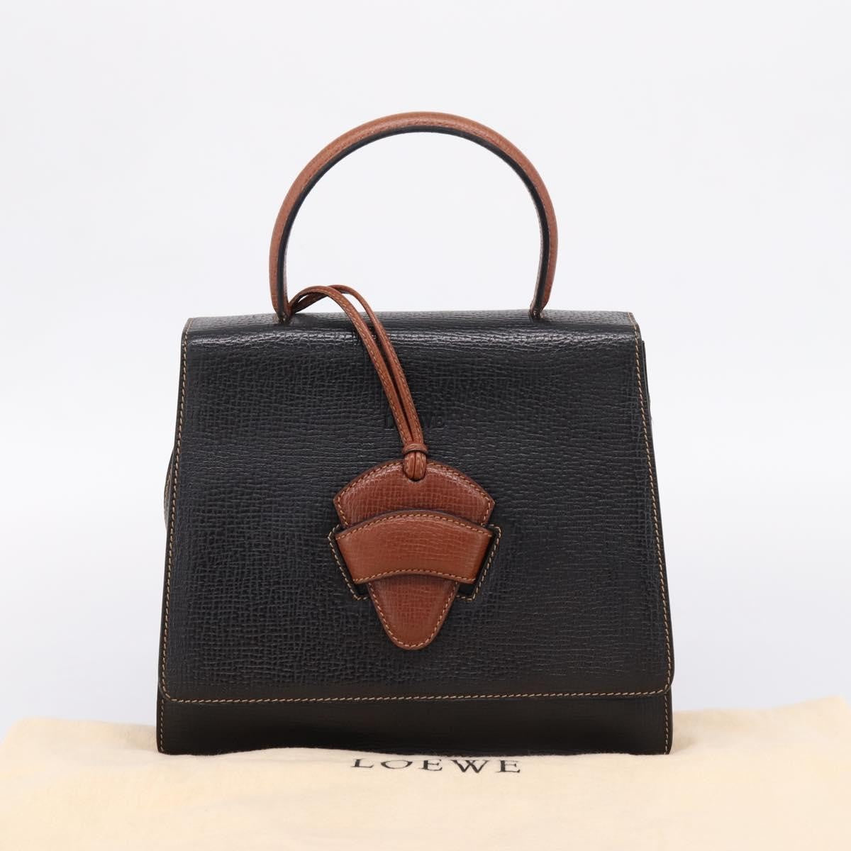 Loewe Barcelona Leather, Black, Leather, Shoulder Bag
