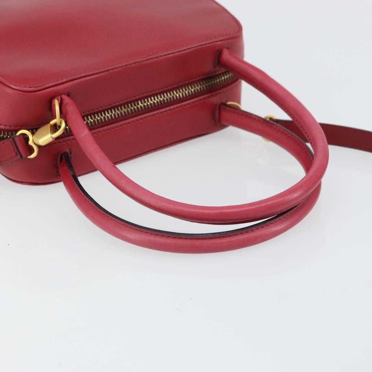 Celine Handbag Leather, Red, Leather, Handbag