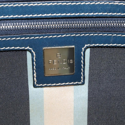 Fendi Baguette Canvas, Navy, Canvas, Handbag