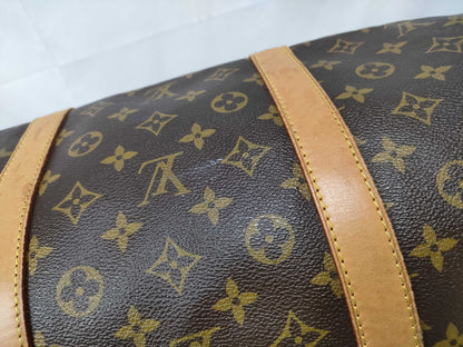 Louis Vuitton Keepall Monogram, Brown, Canvas, Travel Bag