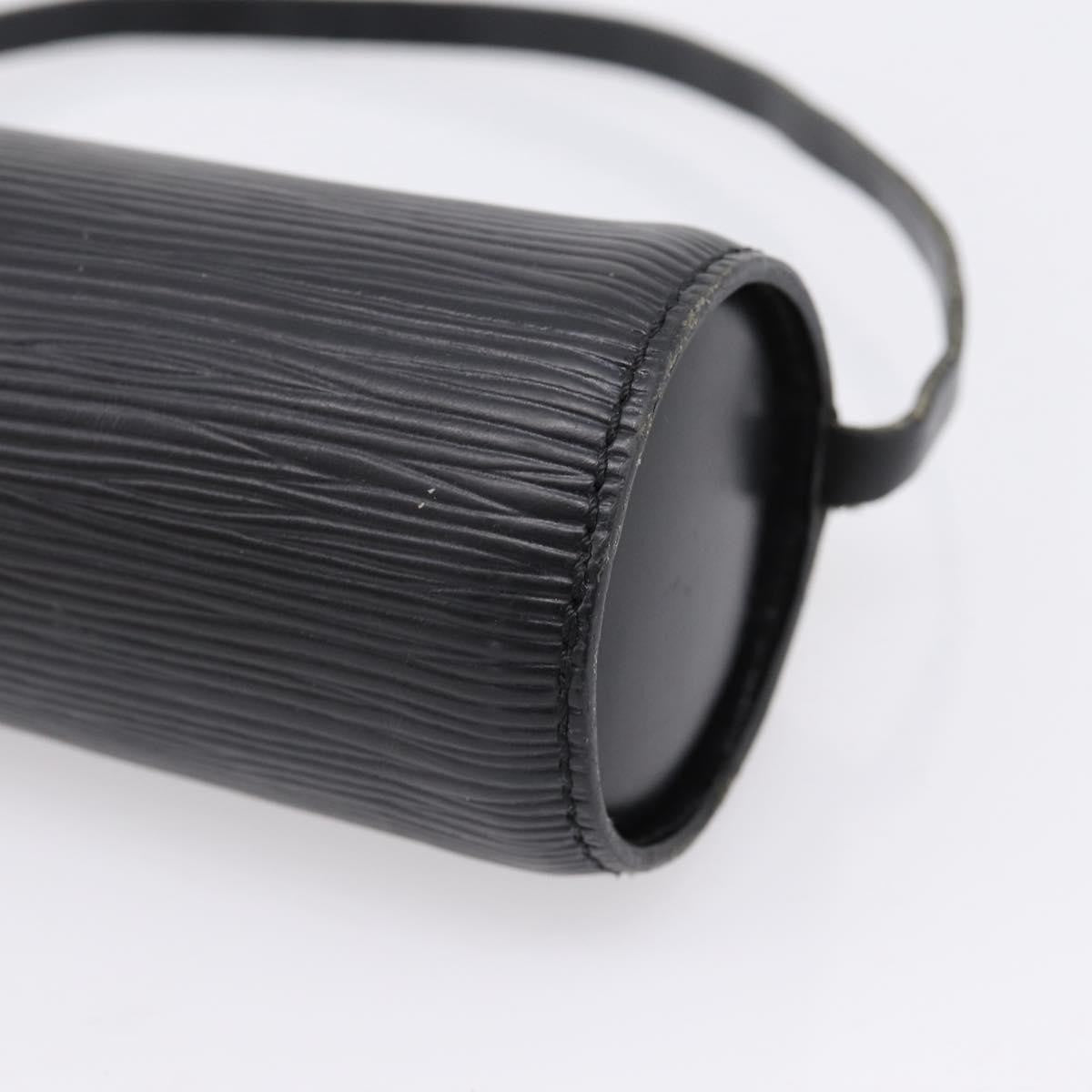 Louis Vuitton Soufflot Pochette Epi Leather, Black, Leather, Clutch