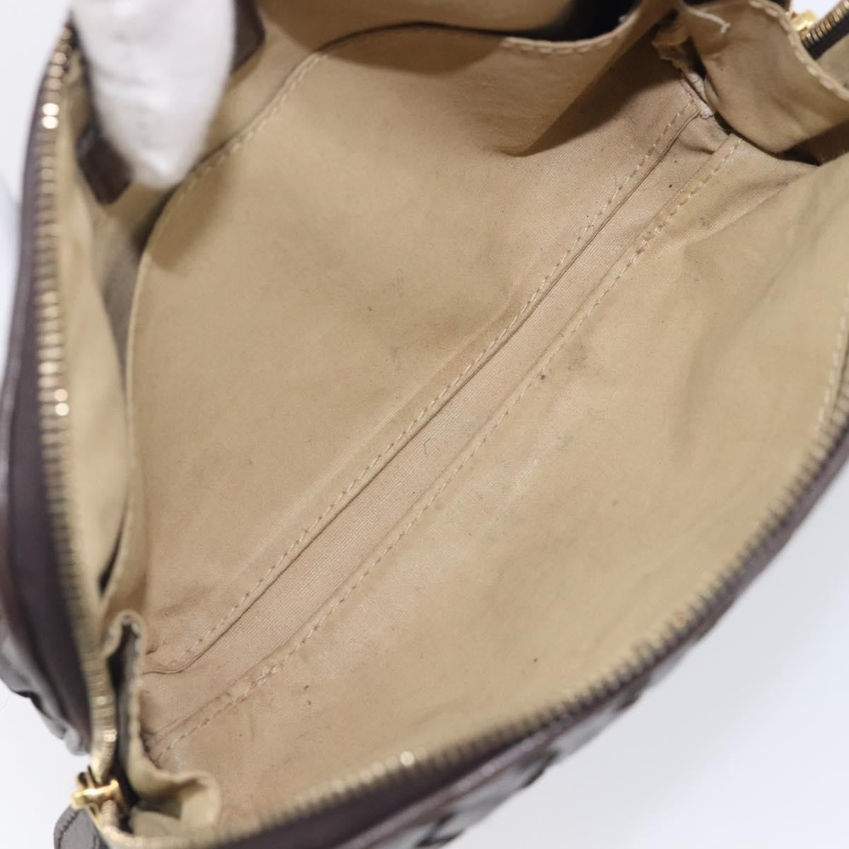 Bottega Veneta Zip Clutch Leather, Brown, Leather, Clutch