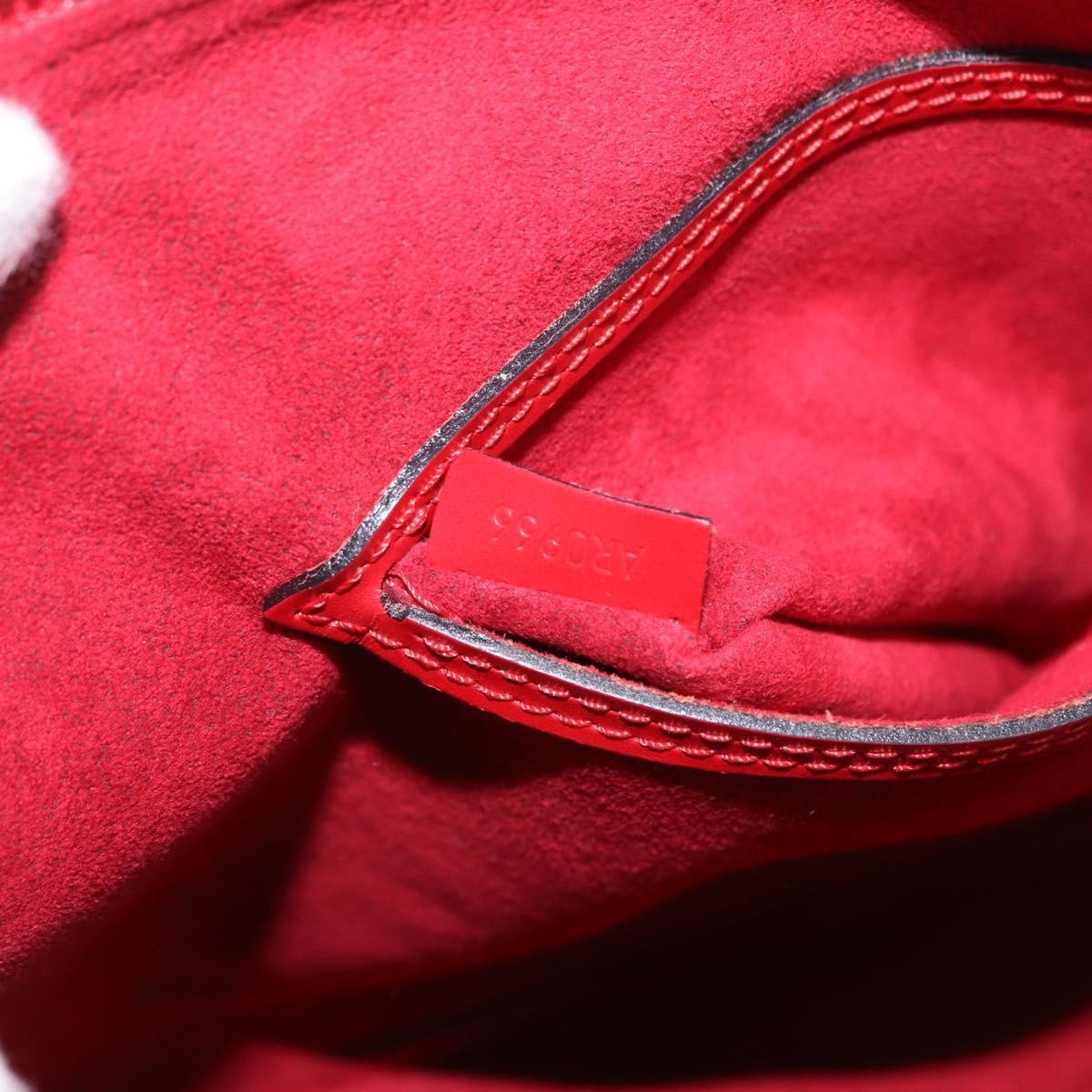 Louis Vuitton Alma Epi Leather, Red, Leather, Handbag
