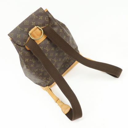 Louis Vuitton Vintage Montsouris Monogram Canvas, Brown, Canvas, Backpack