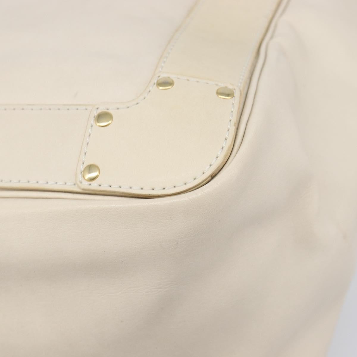 Chloe Eden Leather, White, Leather, Tote Bag