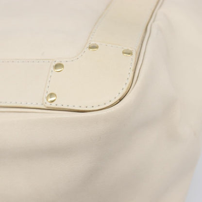 Chloe Eden Leather, White, Leather, Tote Bag