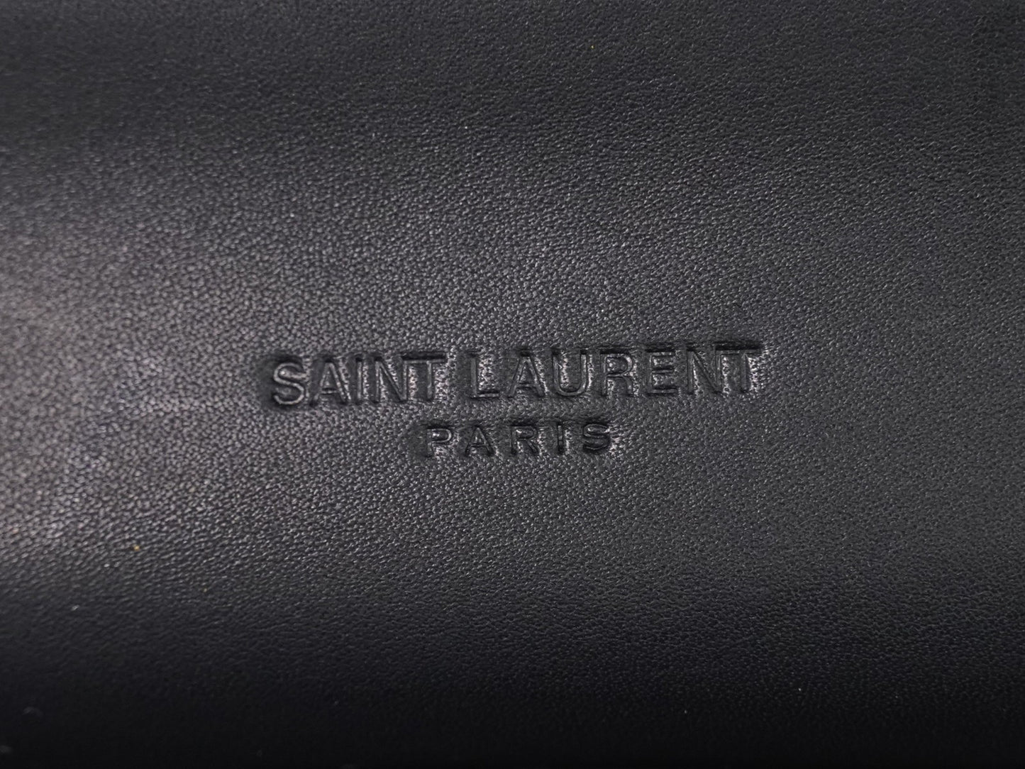 Saint Laurent Kaia Leather, Black, Leather, Shoulder Bag