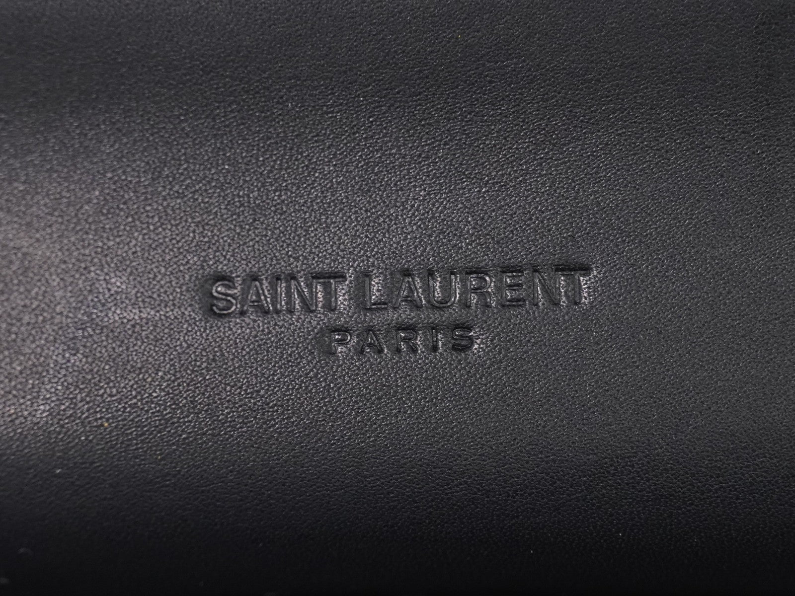 Saint Laurent Kaia Leather, Black, Leather, Shoulder Bag