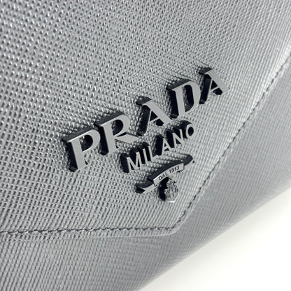 Prada Monochrome Saffiano Leather, Black, Leather, Tote Bag