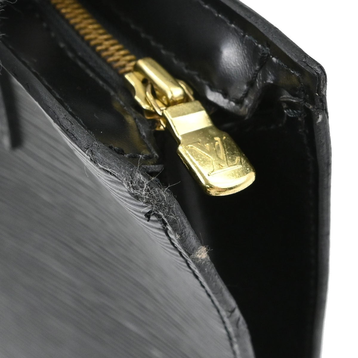 Louis Vuitton Saint Jacques Epi Leather, Black, Leather, Handbag