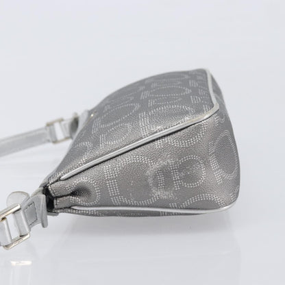 Salvatore Ferragamo Gancini Leather, Silver, Leather, Crossbody Bag
