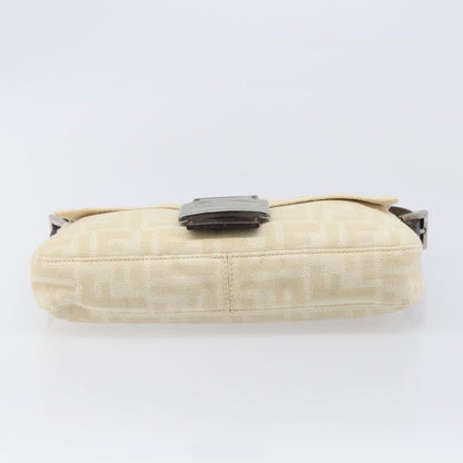 Fendi Baguette Zucca Canvas, Beige, Canvas, Handbag