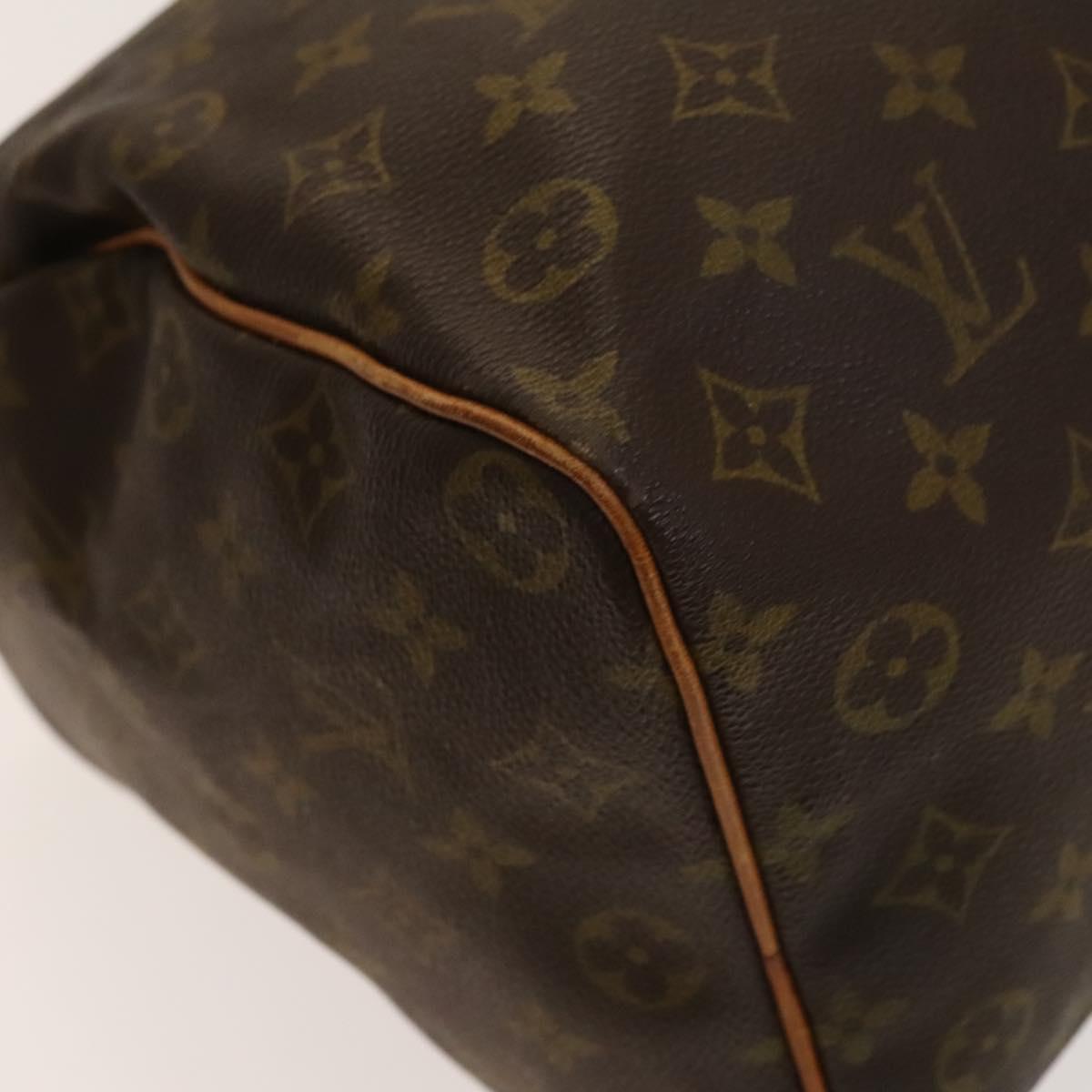 Louis Vuitton Speedy Handbag Monogram Canvas, BROWN, CANVAS, Handbag