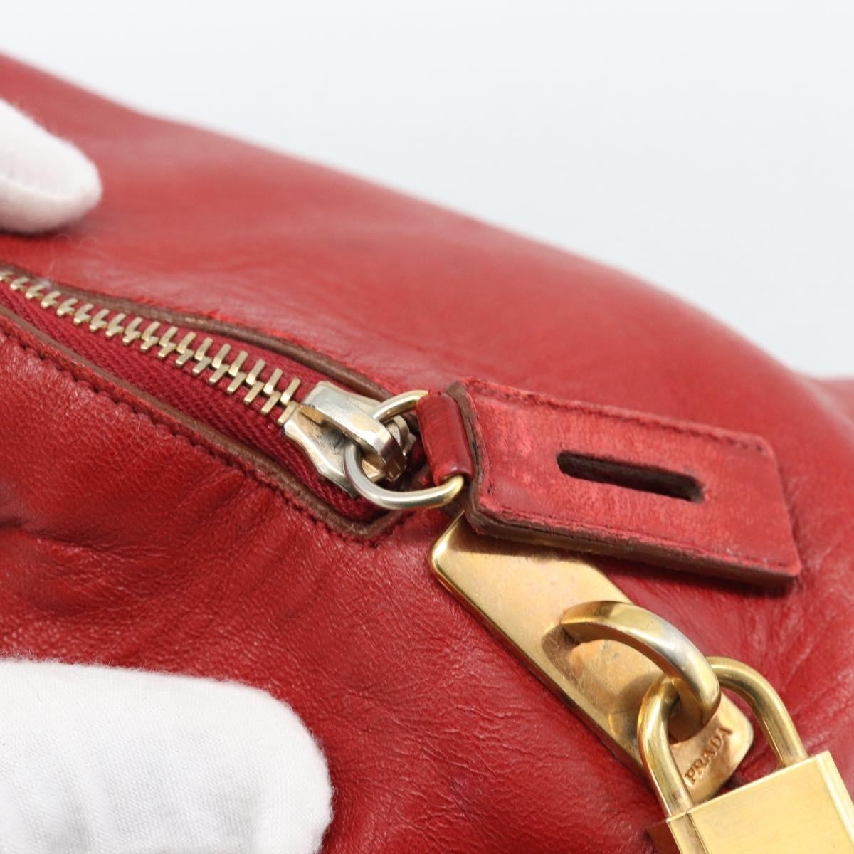 Prada Promenade Saffiano Leather, Red, Leather, Handbag