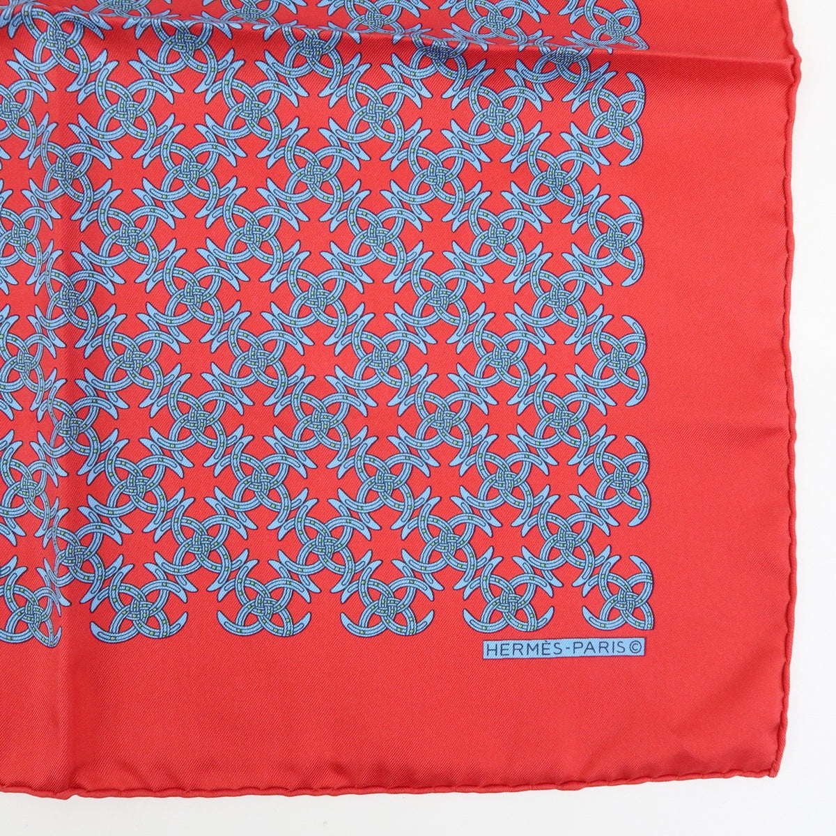 Hermes Carré 42 Silk, Red, Silk, Scarf