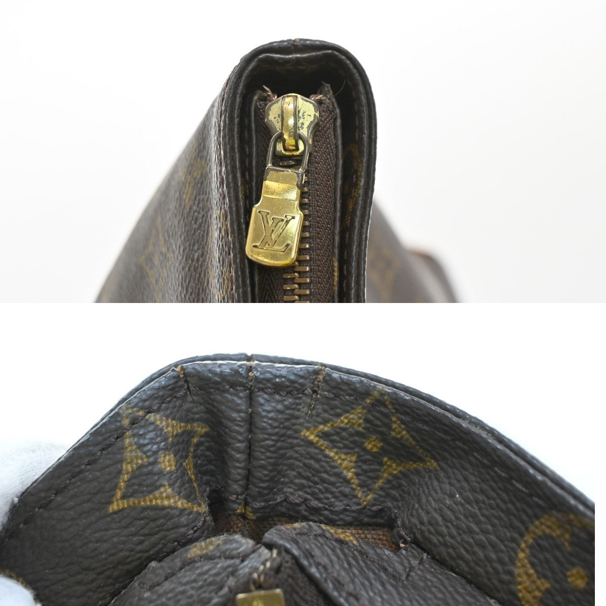 Louis Vuitton Cabas Mezzo Monogram Canvas, Brown, Canvas, Tote Bag