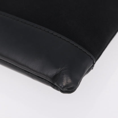 Balenciaga Navy Zip Canvas and Leather, Black, Canvas, Clutch
