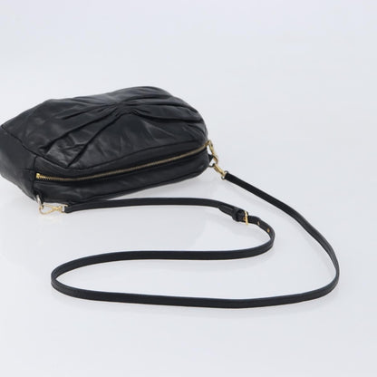 Miu Miu Shoulder Matelasse Leather, Black, Leather, Shoulder Bag