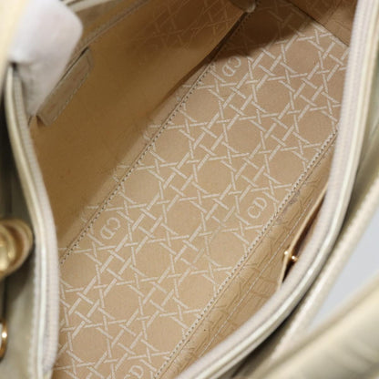 Christian Dior Diorissimo Tote Patent leather, BEIGE, LEATHER, Tote bag