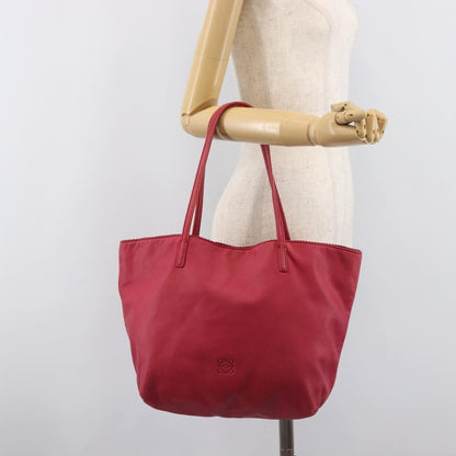 Loewe Tote Leather, Pink, Leather, Tote Bag