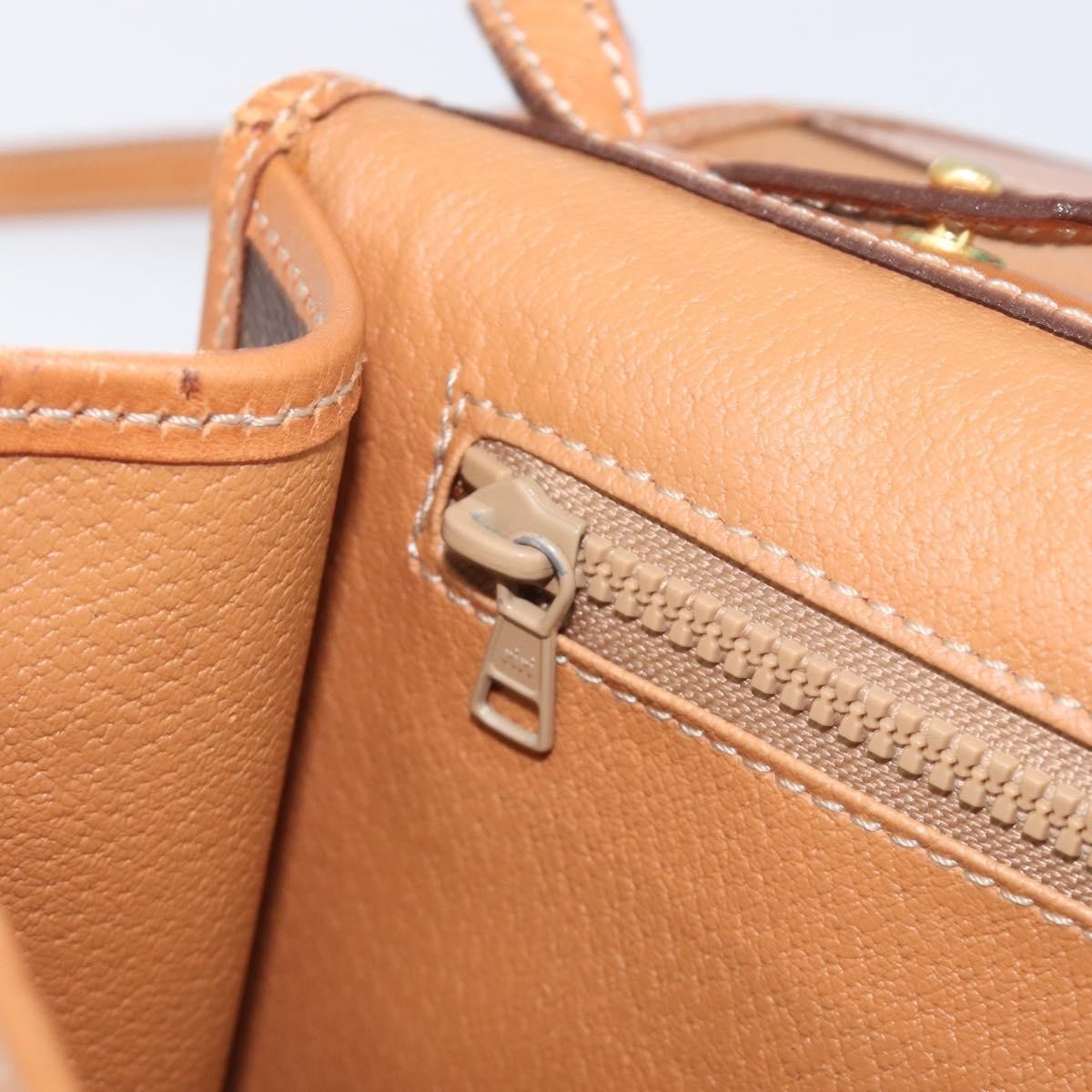 Celine Macadam Shoulder Canvas, Brown, Canvas, Crossbody Bag
