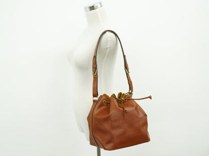 Louis Vuitton Petit Noe Epi Leather, Brown, Leather, Shoulder Bag