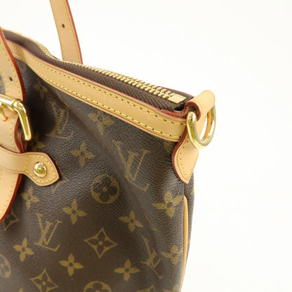 Louis Vuitton Palermo Monogram Canvas, Brown, Canvas, Handbag
