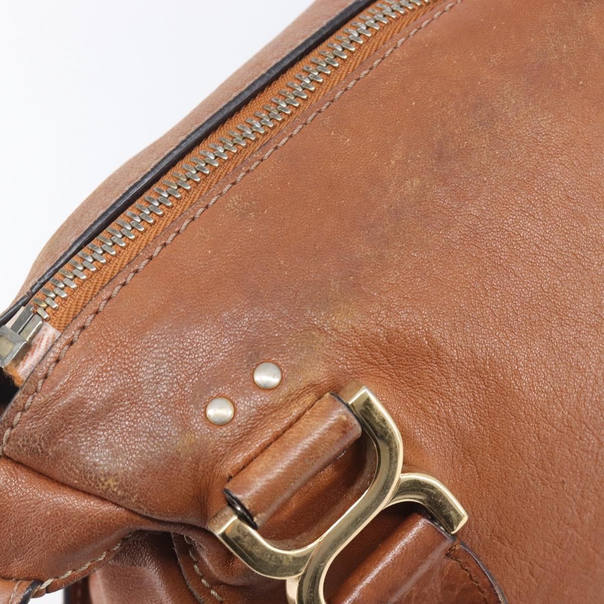 Chloe Marcie Satchel Leather, Brown, Leather, Handbag