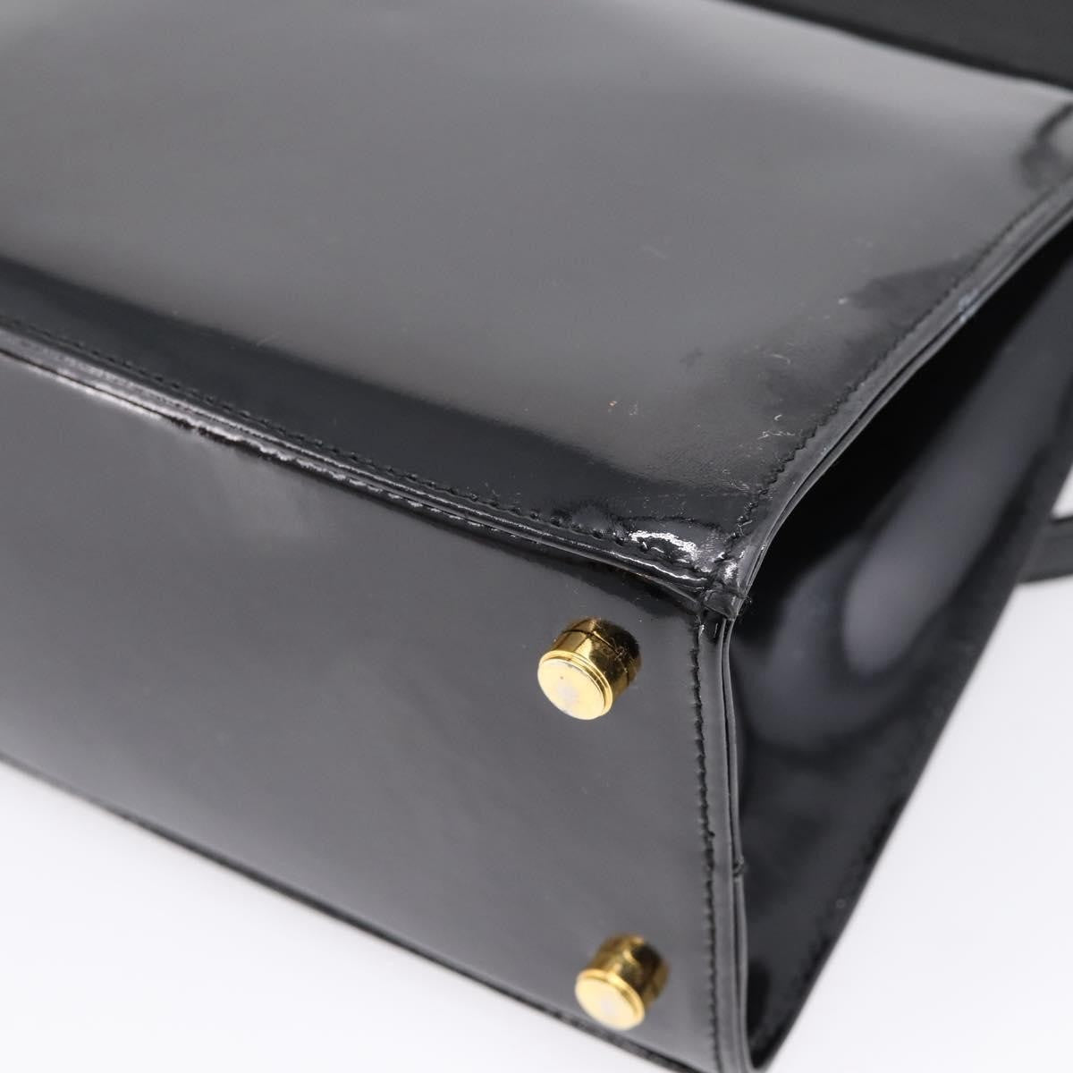 Salvatore Ferragamo Convertible Vara Bow Patent Leather, Black, Patent Leather, Handbag