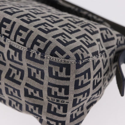 Fendi Baguette Zucchino Canvas, Navy, Canvas, Handbag