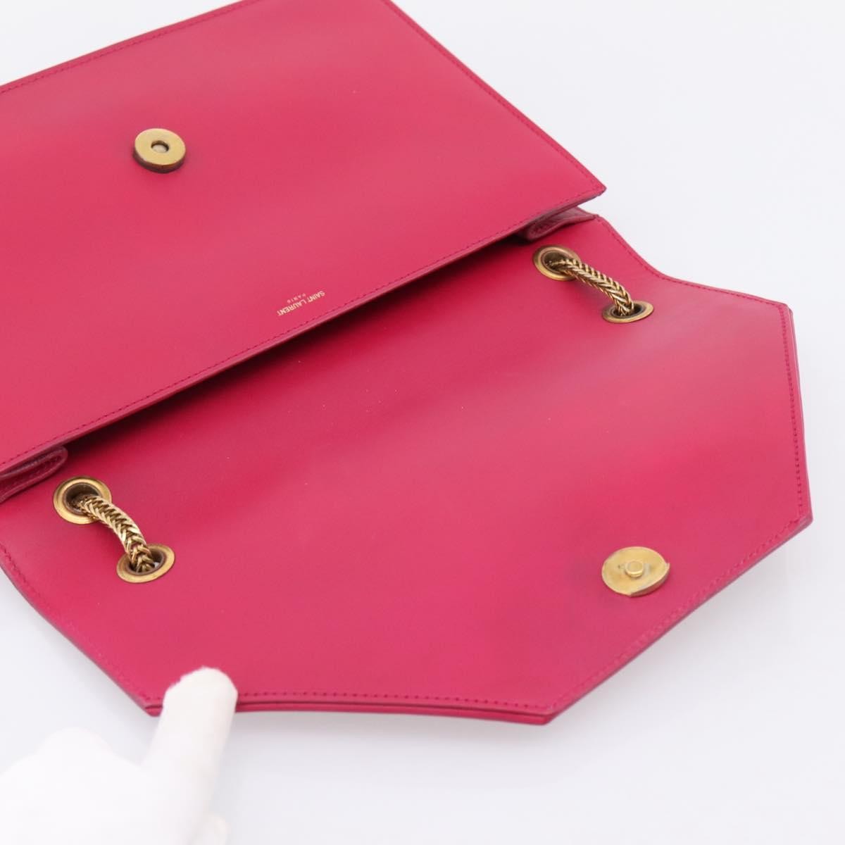 Saint Laurent Vintage Shoulder bag Leather, Pink, Leather, Shoulder Bag