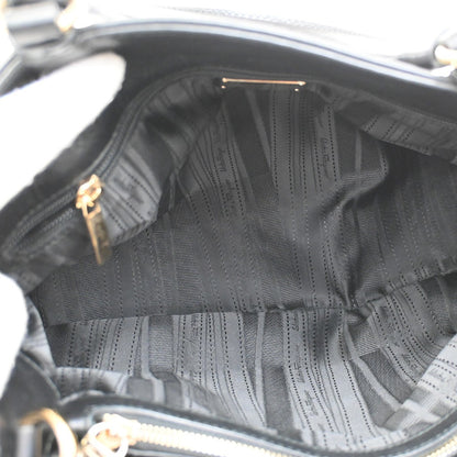 Salvatore Ferragamo Gancini Tote Leather, Black, Leather, Tote Bag