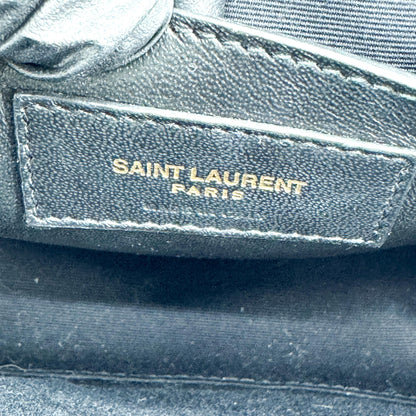 Saint Laurent Vicky Camera Vertical Quilted Leather, Gray, Leather, Handbag