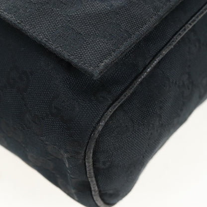 Gucci Shoulder Canvas, Black, Canvas, Shoulder Bag