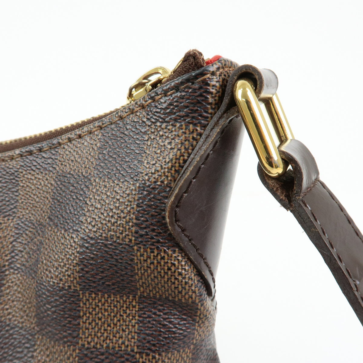 Louis Vuitton Bloomsbury Damier, Brown, Canvas, Shoulder Bag