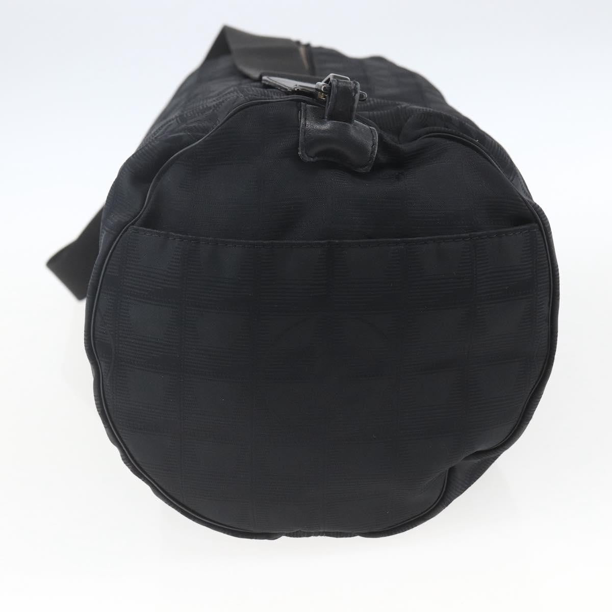Chanel Travel Line Boston Nylon, Black, Nylon, Travel Bag