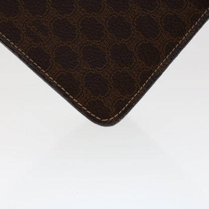 Celine C Macadam Handbag PVC Leather, BROWN, PVC, Handbag