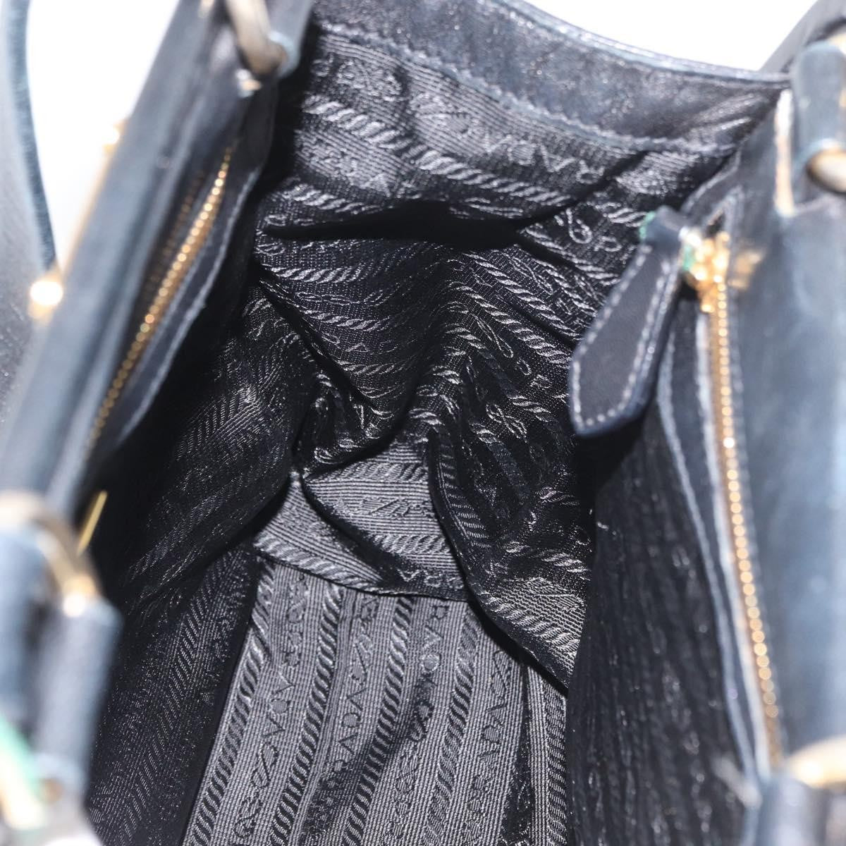 Prada Tote Leather, Black, Leather, Tote Bag