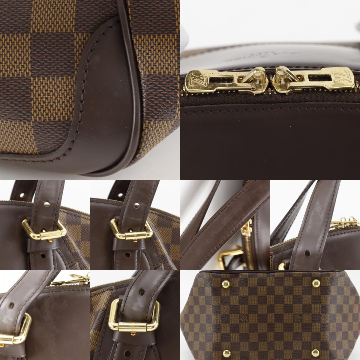 Louis Vuitton Verona Damier Ebene, Brown, Canvas, Tote Bag