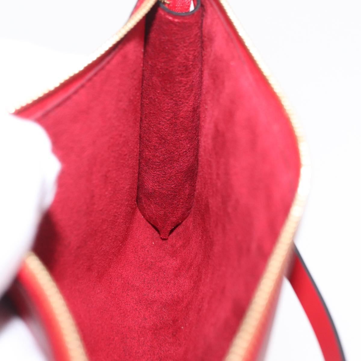 Louis Vuitton Pochette Accessoires Epi Leather, Red, Leather, Clutch
